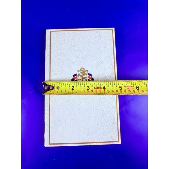 Vtg Bridge Score Pad MCM 1950s Henriette British War Relief Society Contract - Picture 8 of 9